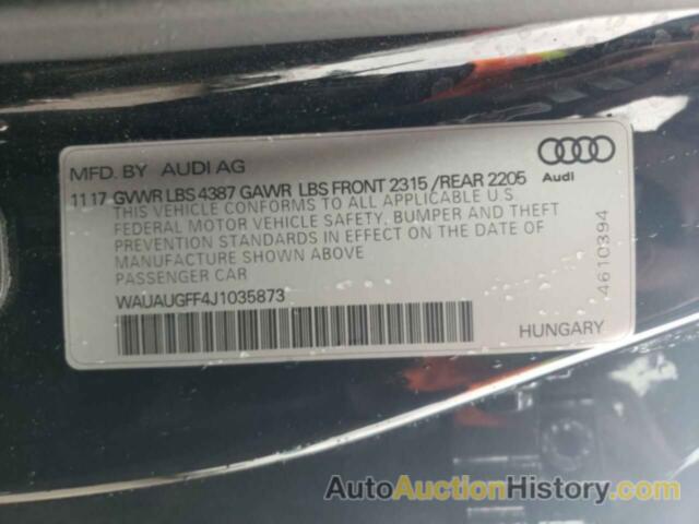 AUDI A3 PREMIUM, WAUAUGFF4J1035873