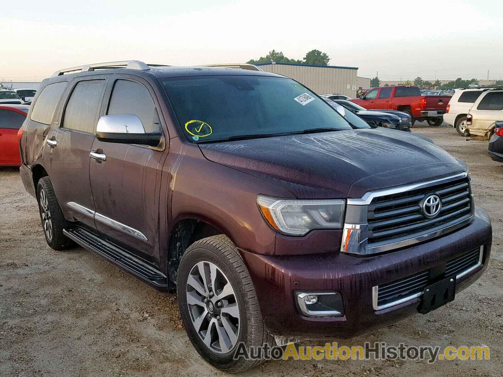 2018 TOYOTA SEQUOIA LIMITED, 5TDKY5G18JS071636