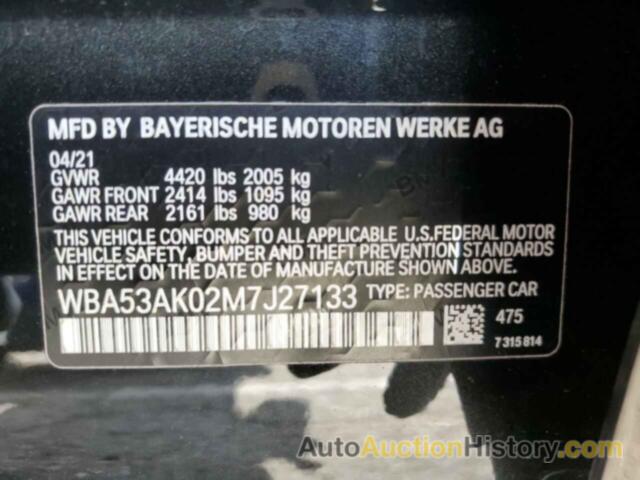 BMW 2 SERIES, WBA53AK02M7J27133