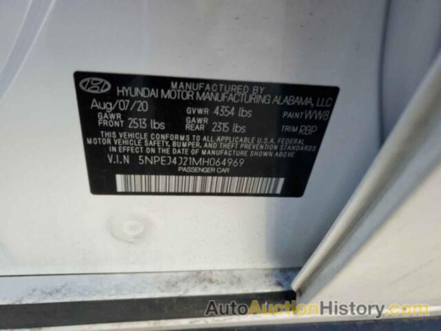 HYUNDAI SONATA SEL PLUS, 5NPEJ4J21MH064969