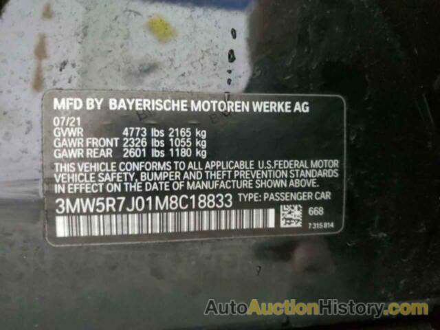 BMW 3 SERIES, 3MW5R7J01M8C18833
