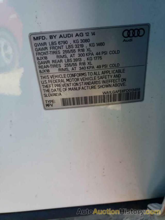 AUDI Q7 PREMIUM PLUS, WA1LGAFE6FD013459