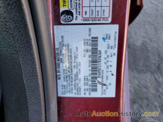 FORD FUSION SE, 3FAHP07Z17R246364