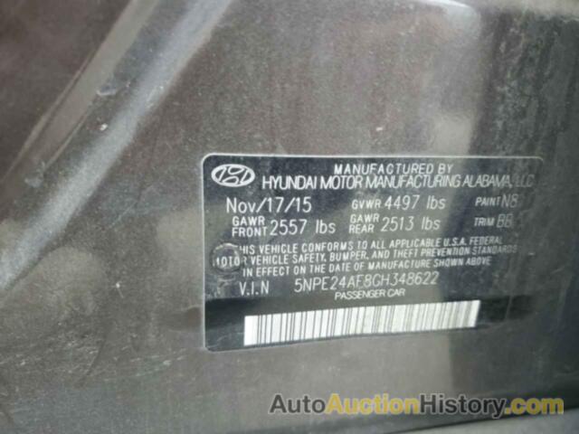 HYUNDAI SONATA SE, 5NPE24AF8GH348622