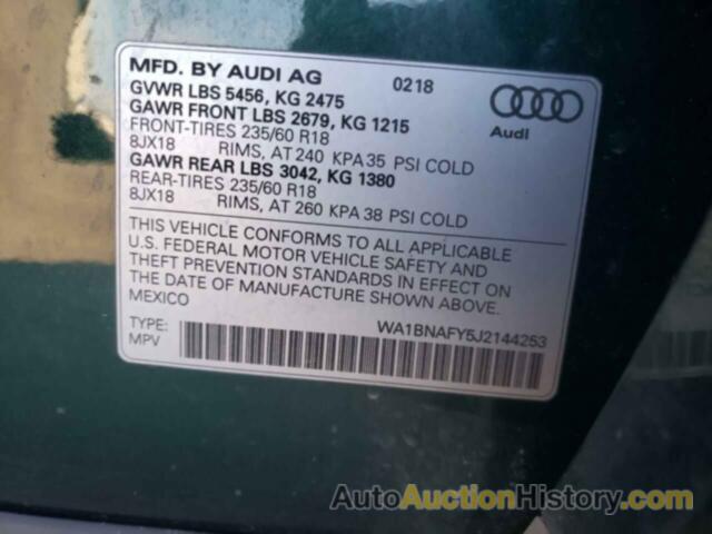 AUDI Q5 PREMIUM PLUS, WA1BNAFY5J2144253