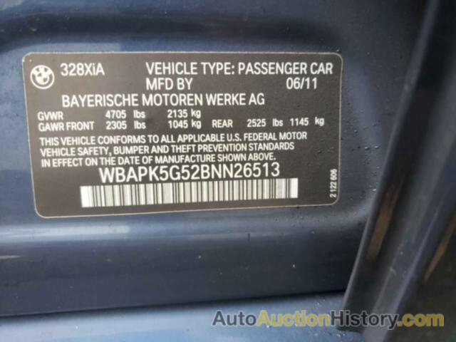 BMW 3 SERIES XI SULEV, WBAPK5G52BNN26513