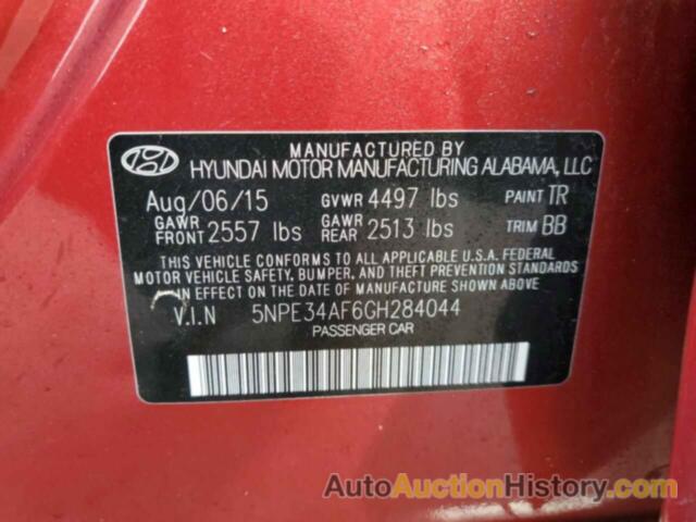 HYUNDAI SONATA SPORT, 5NPE34AF6GH284044