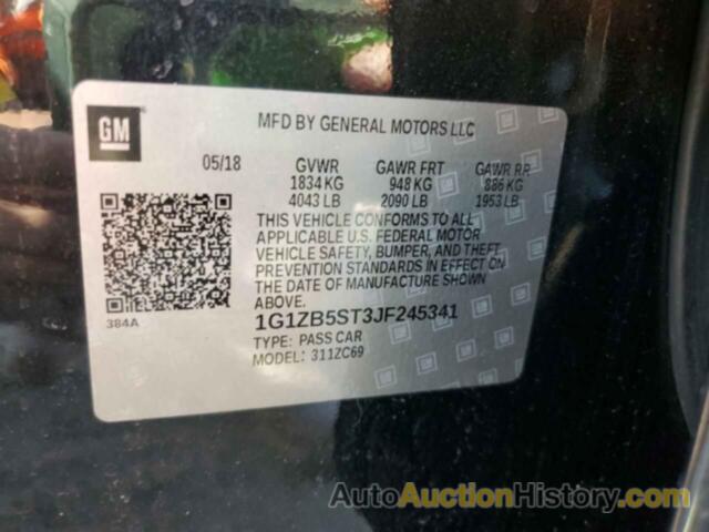 CHEVROLET MALIBU LS, 1G1ZB5ST3JF245341