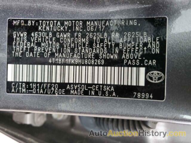 TOYOTA CAMRY LE, 4T1BF1FK9HU808269