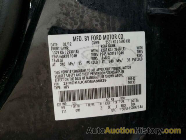 FORD EDGE SEL, 2FMDK4JC6DBA86829