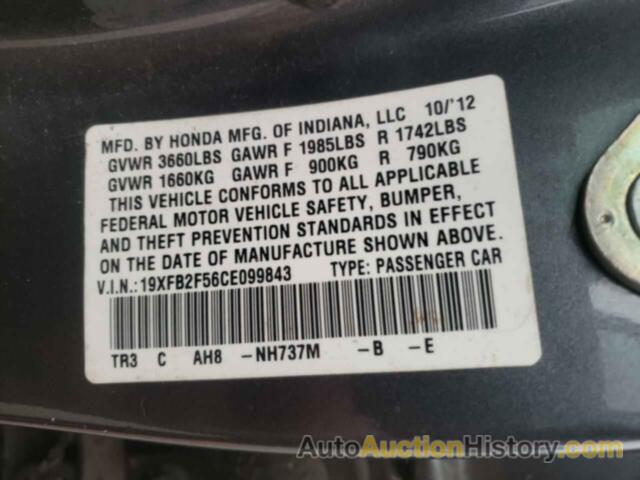 HONDA CIVIC LX, 19XFB2F56CE099843