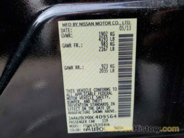 NISSAN LEAF S, 1N4AZ0CP0DC409564