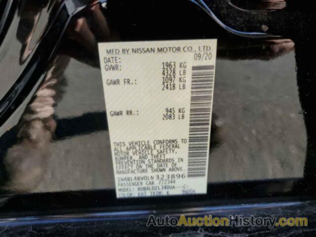 NISSAN ALTIMA S, 1N4BL4BV0LN323896