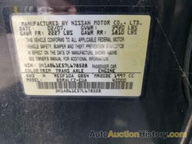 NISSAN SENTRA 2.0, 3N1AB61E57L678528