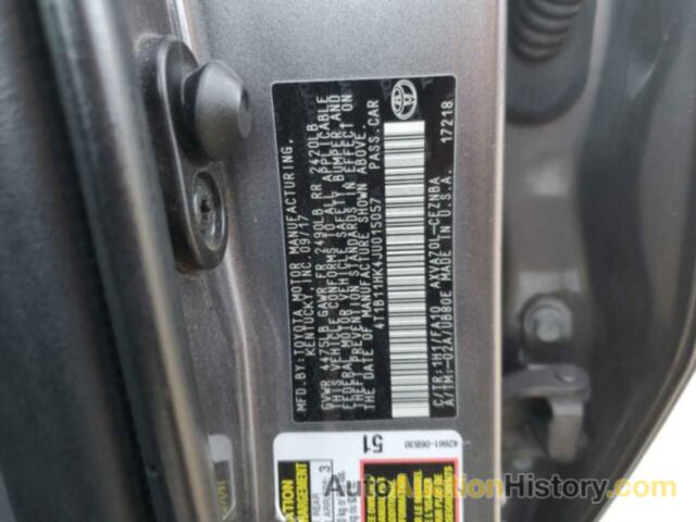 TOYOTA CAMRY L, 4T1B11HK4JU015057