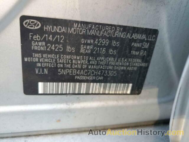 HYUNDAI SONATA GLS, 5NPEB4AC7CH473305