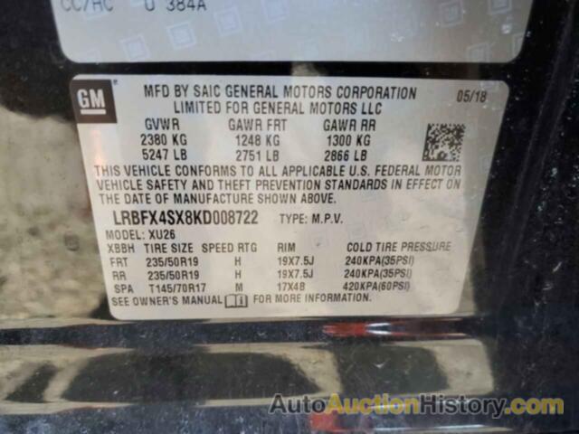 BUICK ENVISION PREMIUM II, LRBFX4SX8KD008722