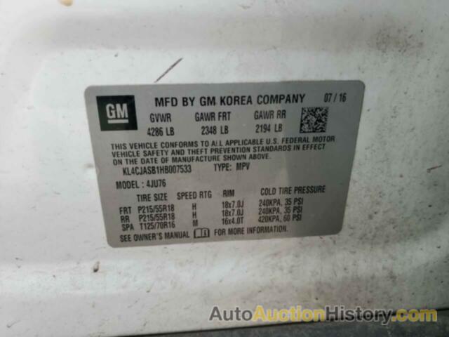 BUICK ENCORE PREFERRED, KL4CJASB1HB007533