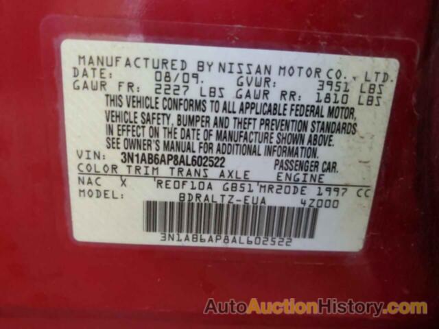 NISSAN SENTRA 2.0, 3N1AB6AP8AL602522