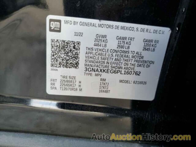 CHEVROLET EQUINOX LT, 3GNAXKEG6PL160762