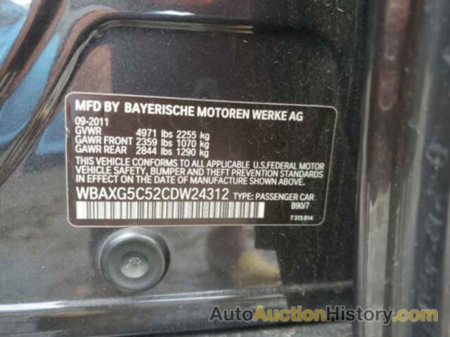 BMW 5 SERIES I, WBAXG5C52CDW24312