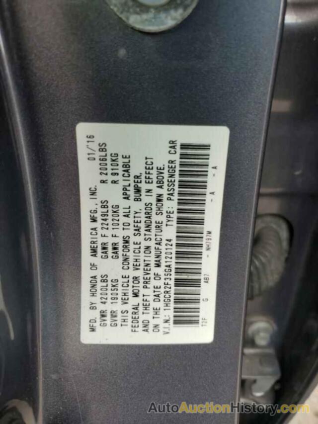 HONDA ACCORD LX, 1HGCR2F35GA120124