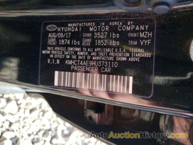 HYUNDAI ACCENT SE, KMHCT4AE9HU373110