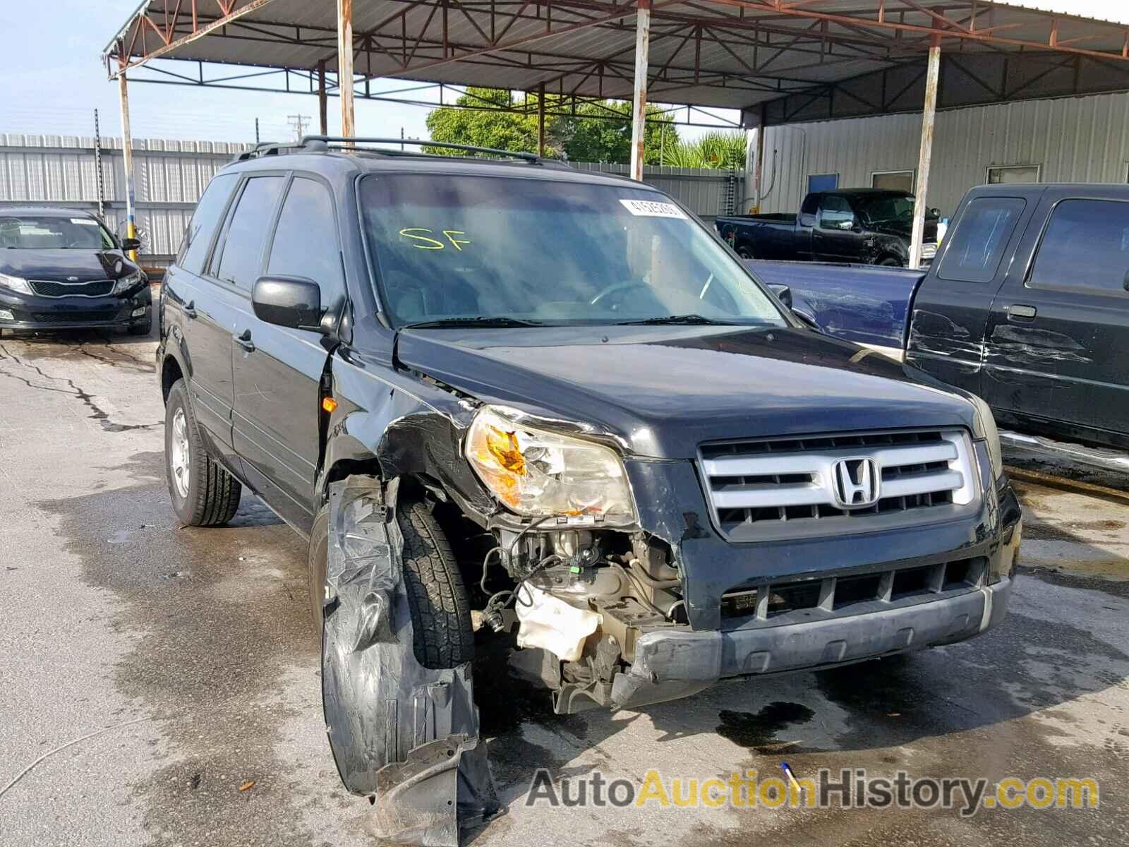 2008 HONDA PILOT SE, 5FNYF28388B008601