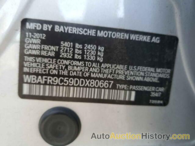 BMW 5 SERIES I, WBAFR9C59DDX80667