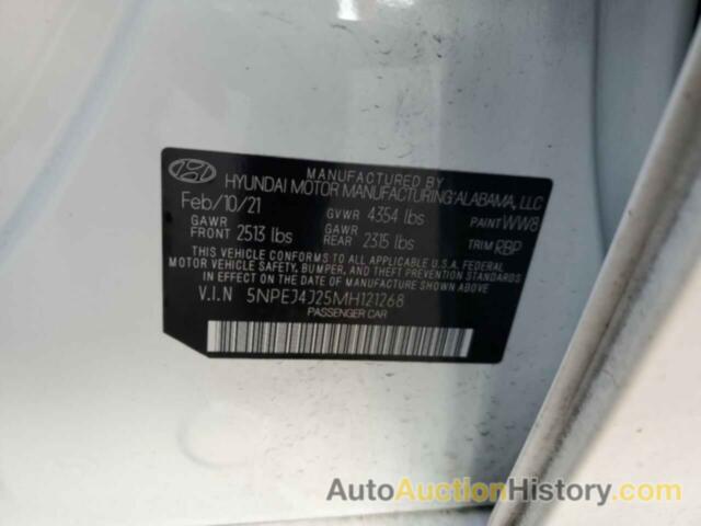 HYUNDAI SONATA SEL PLUS, 5NPEJ4J25MH121268