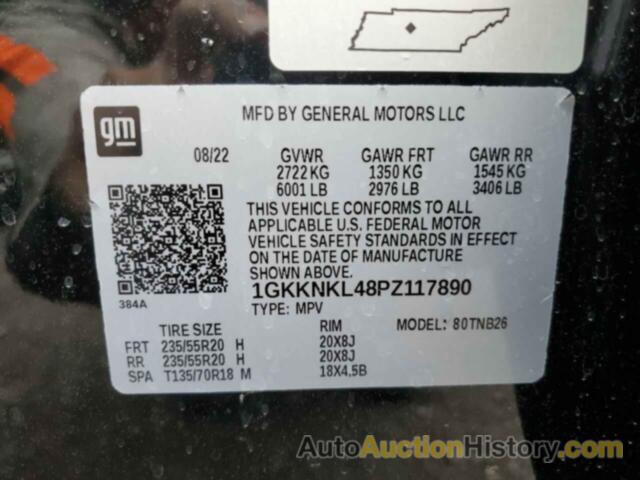 GMC ACADIA SLE, 1GKKNKL48PZ117890