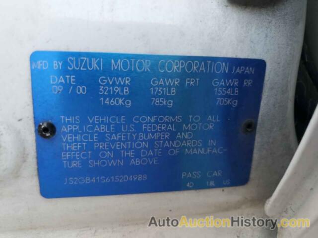 SUZUKI ESTEEM GL GL, JS2GB41S615204988