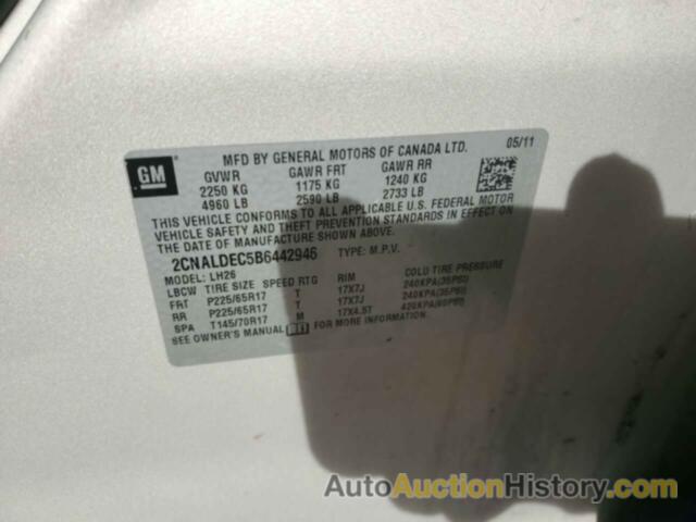 CHEVROLET EQUINOX LT, 2CNALDEC5B6442946