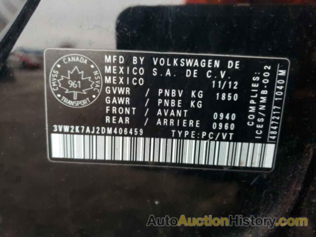 VOLKSWAGEN JETTA BASE, 3VW2K7AJ2DM406459