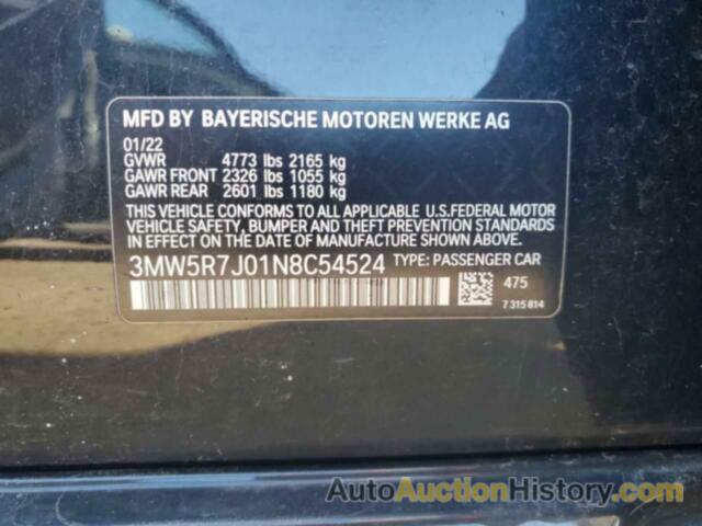 BMW 3 SERIES, 3MW5R7J01N8C54524