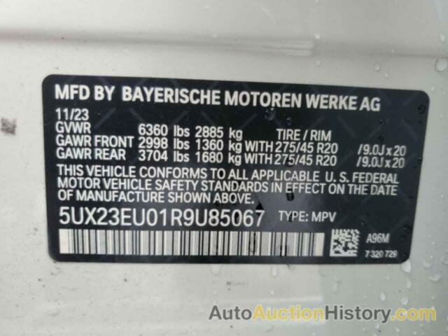 BMW X5 XDRIVE40I, 5UX23EU01R9U85067