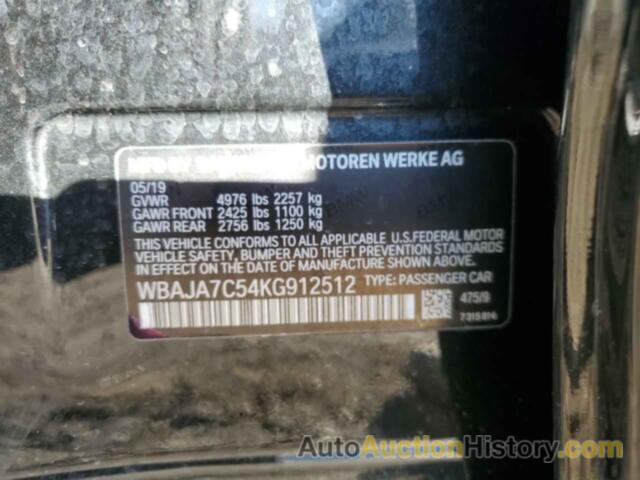 BMW 5 SERIES XI, WBAJA7C54KG912512