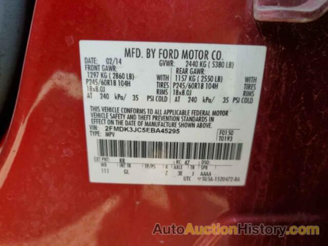 FORD EDGE SEL, 2FMDK3JC5EBA45295