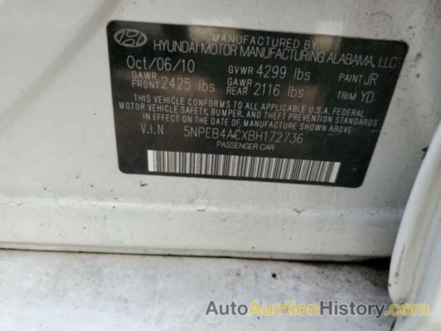 HYUNDAI SONATA GLS, 5NPEB4ACXBH172736