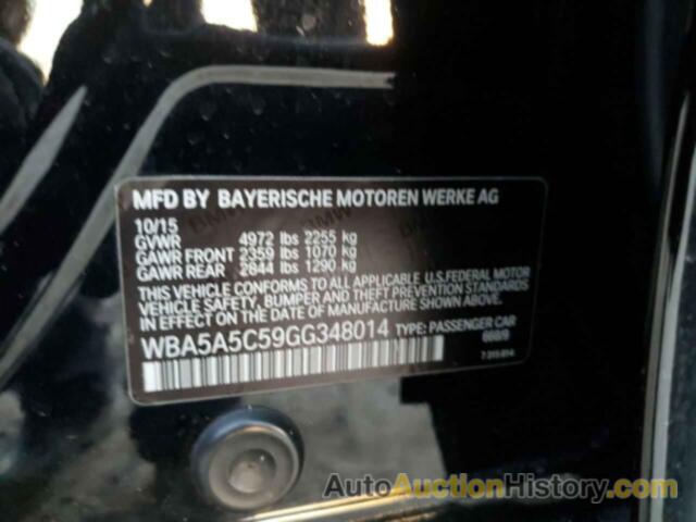 BMW 5 SERIES I, WBA5A5C59GG348014