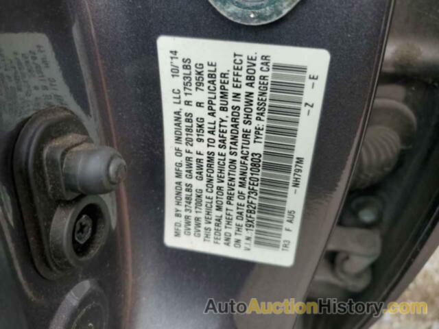 HONDA CIVIC SE, 19XFB2F73FE010803