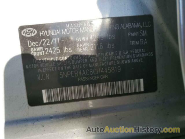 HYUNDAI SONATA GLS, 5NPEB4AC8CH445819