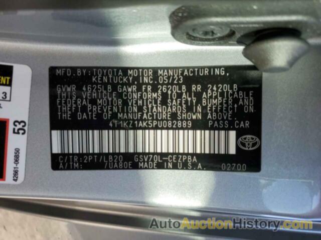 TOYOTA CAMRY TRD, 4T1KZ1AK5PU082889