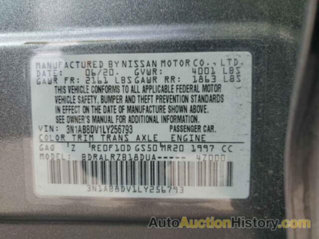 NISSAN SENTRA SR, 3N1AB8DV1LY256793