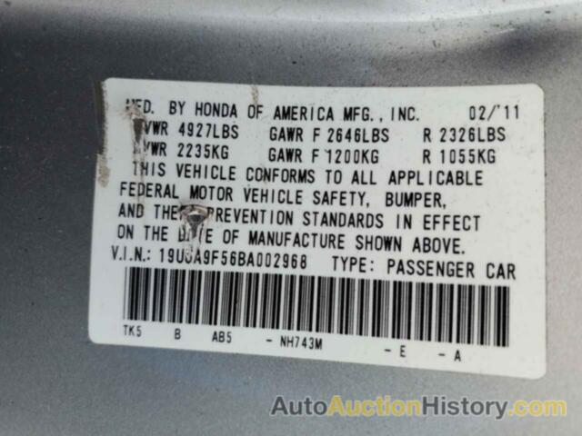 ACURA TL, 19UUA9F56BA002968