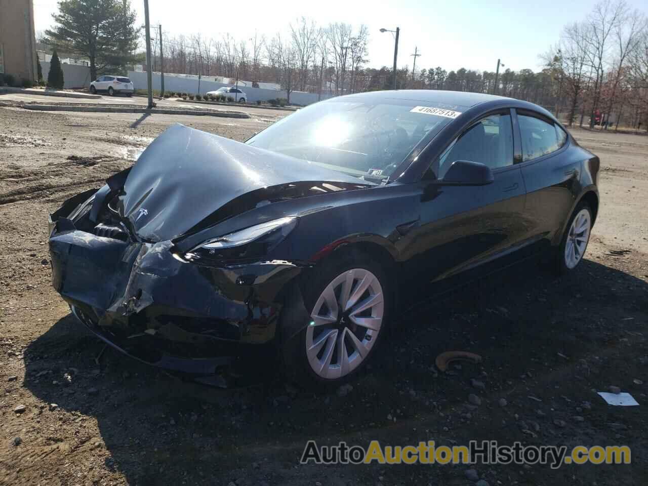 2022 TESLA MODEL 3, 5YJ3E1EA2NF287940