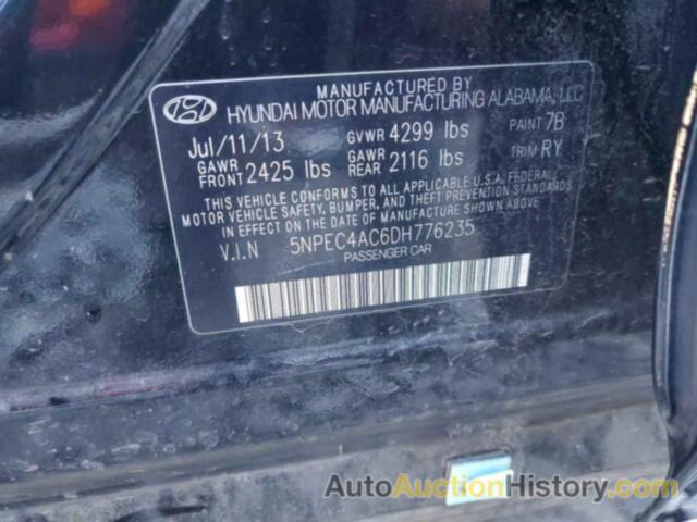 HYUNDAI SONATA SE, 5NPEC4AC6DH776235