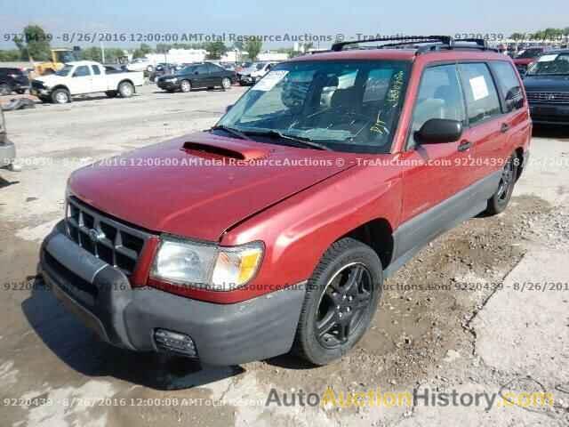 1998 SUBARU FORESTER L, JF1SF6359WH709480