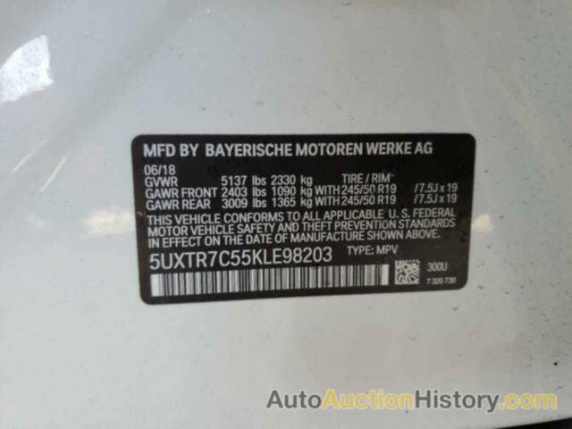 BMW X3 SDRIVE30I, 5UXTR7C55KLE98203