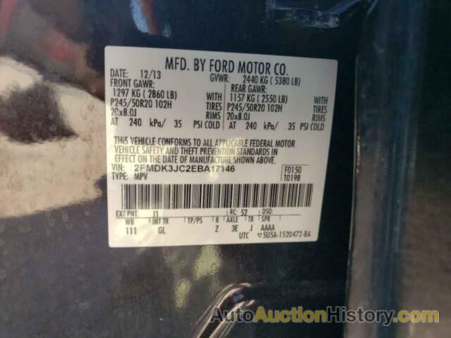 FORD EDGE SEL, 2FMDK3JC2EBA17146